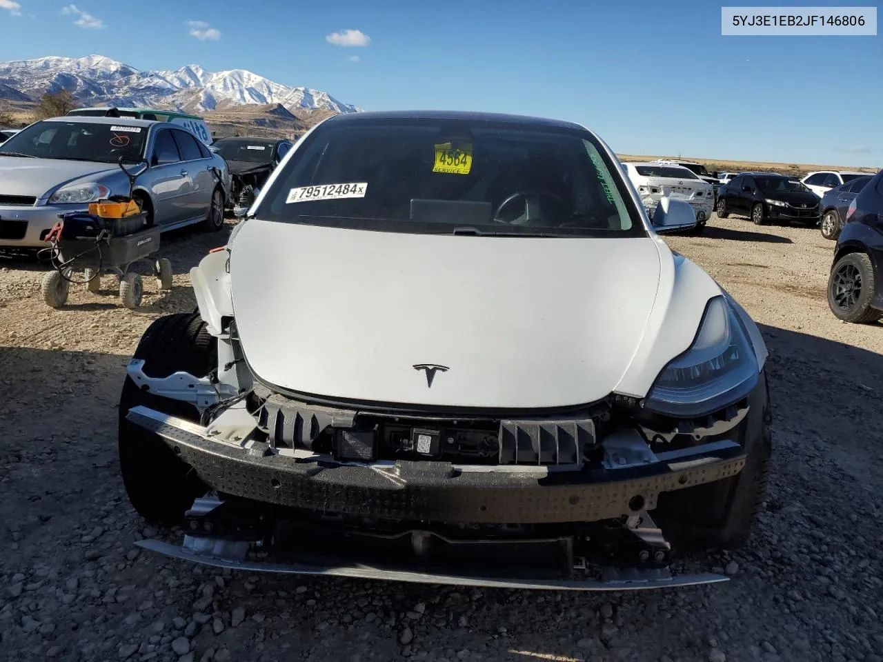 2018 Tesla Model 3 VIN: 5YJ3E1EB2JF146806 Lot: 79512484