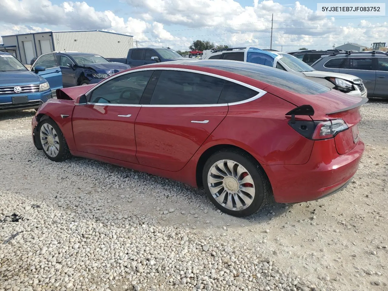 2018 Tesla Model 3 VIN: 5YJ3E1EB7JF083752 Lot: 79612664