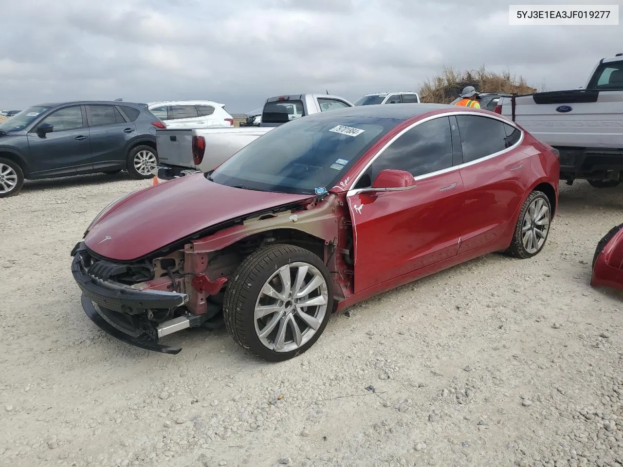 2018 Tesla Model 3 VIN: 5YJ3E1EA3JF019277 Lot: 79701884