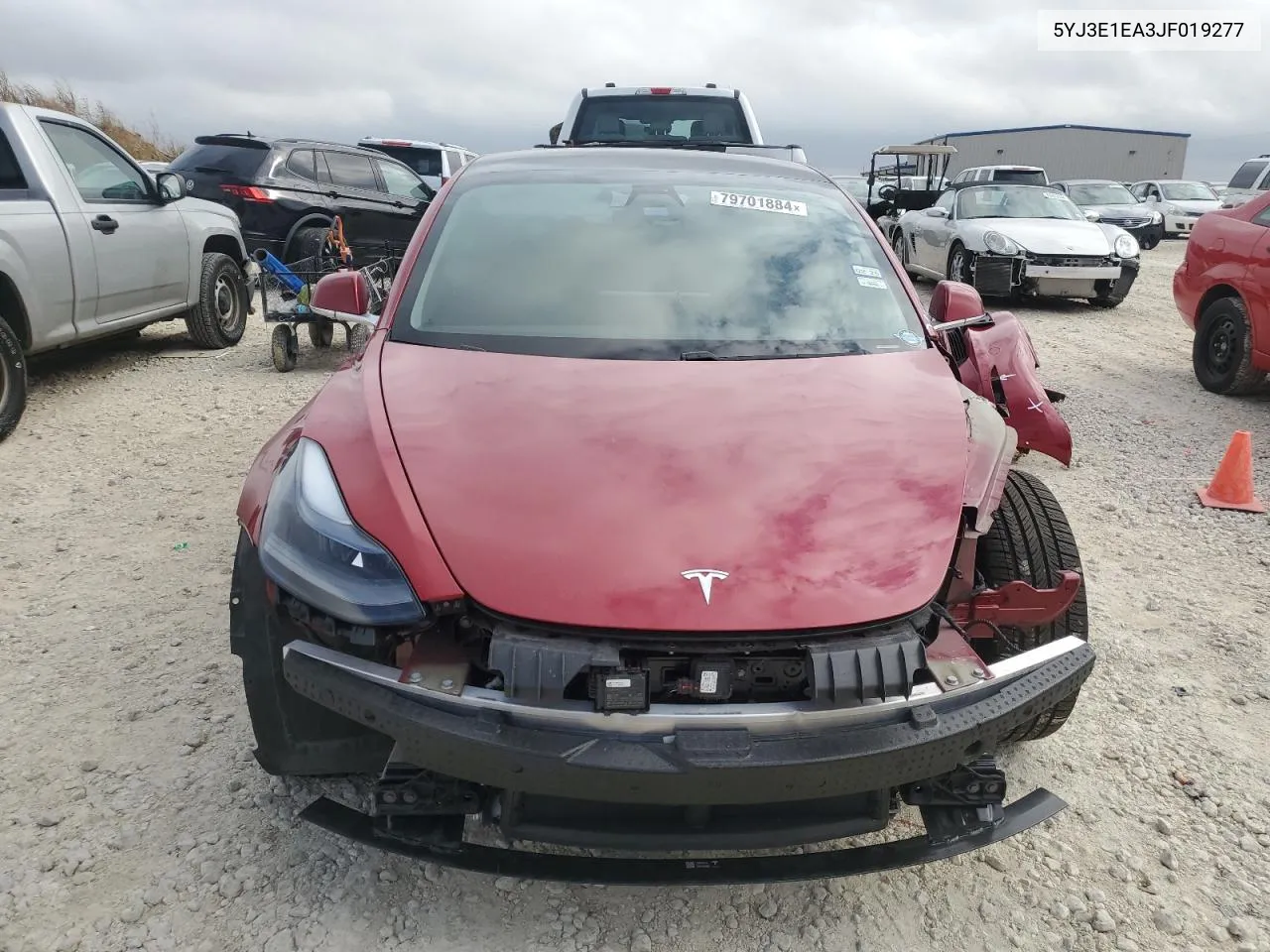 2018 Tesla Model 3 VIN: 5YJ3E1EA3JF019277 Lot: 79701884