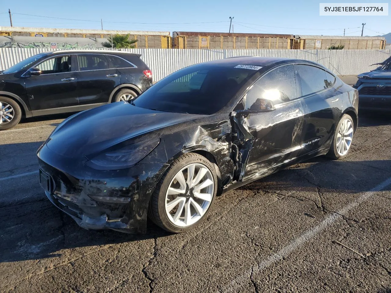 2018 Tesla Model 3 VIN: 5YJ3E1EB5JF127764 Lot: 79772804