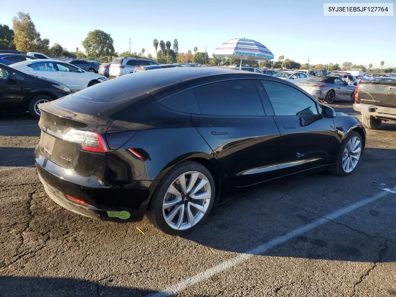 2018 Tesla Model 3 VIN: 5YJ3E1EB5JF127764 Lot: 79772804