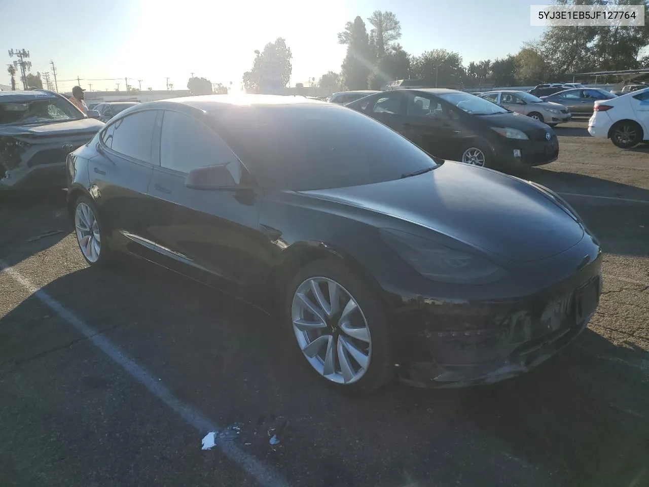 2018 Tesla Model 3 VIN: 5YJ3E1EB5JF127764 Lot: 79772804