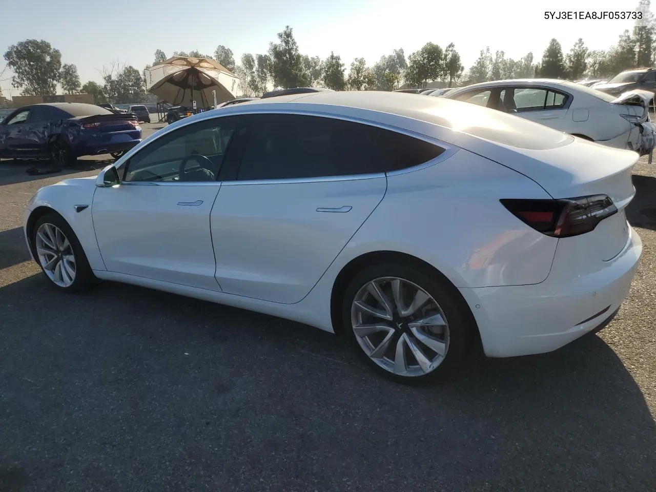 2018 Tesla Model 3 VIN: 5YJ3E1EA8JF053733 Lot: 80085914