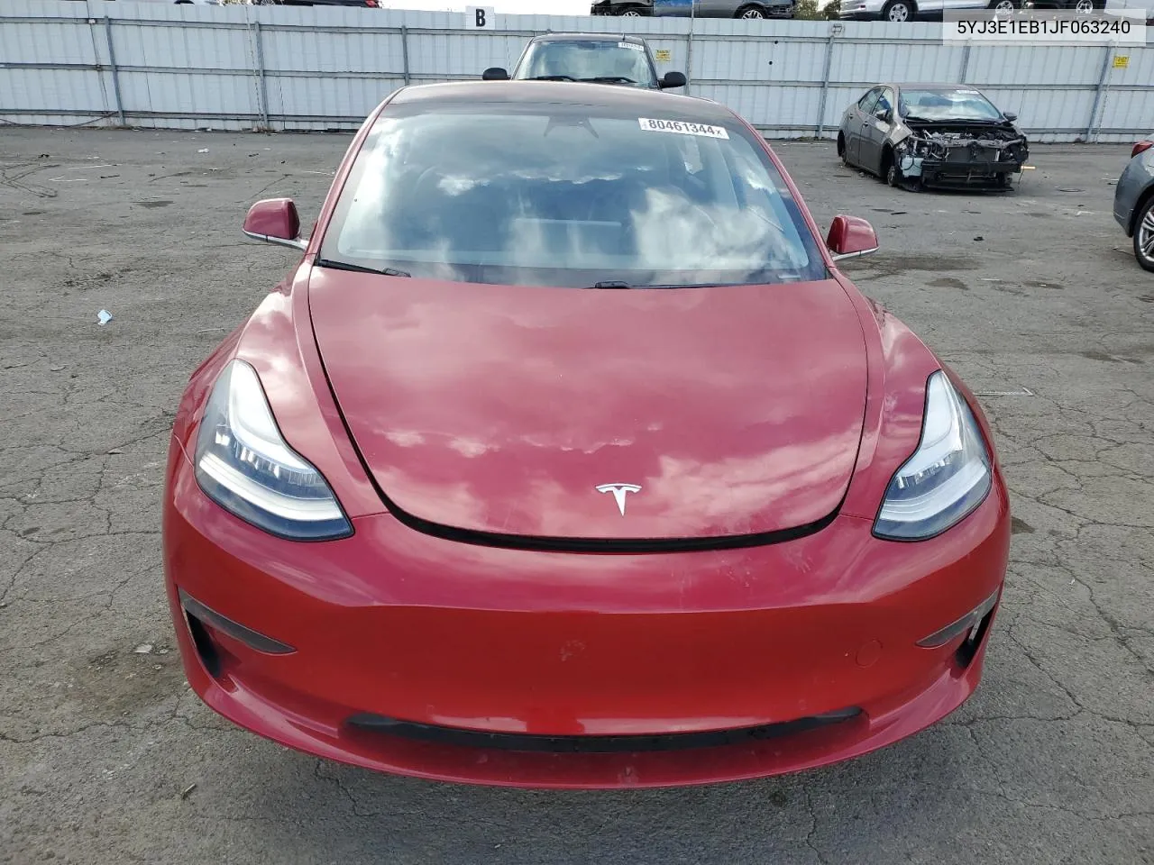 2018 Tesla Model 3 VIN: 5YJ3E1EB1JF063240 Lot: 80461344