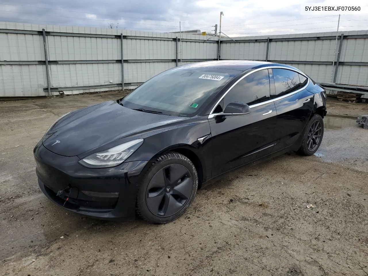 2018 Tesla Model 3 VIN: 5YJ3E1EBXJF070560 Lot: 80475084