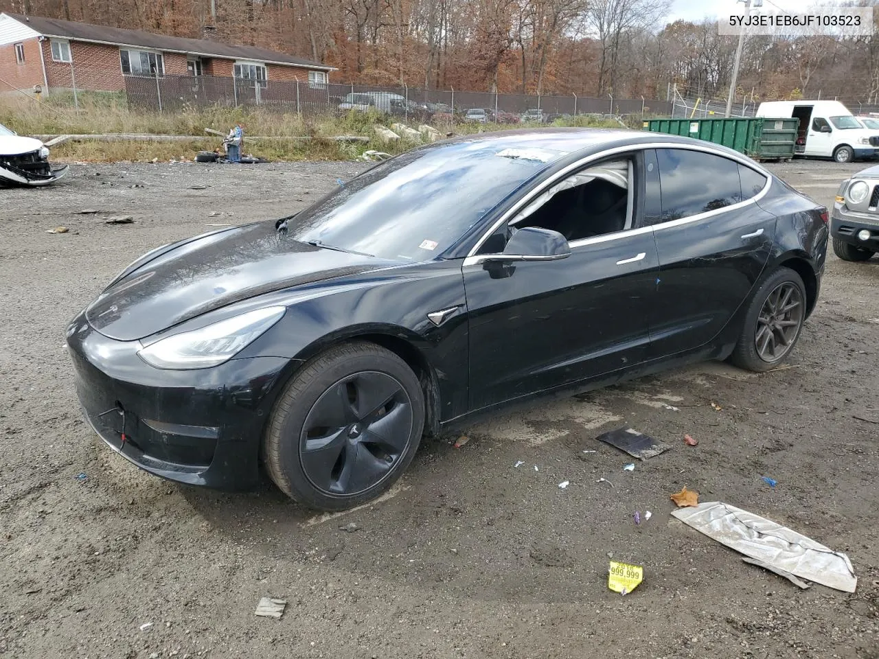 2018 Tesla Model 3 VIN: 5YJ3E1EB6JF103523 Lot: 80516144