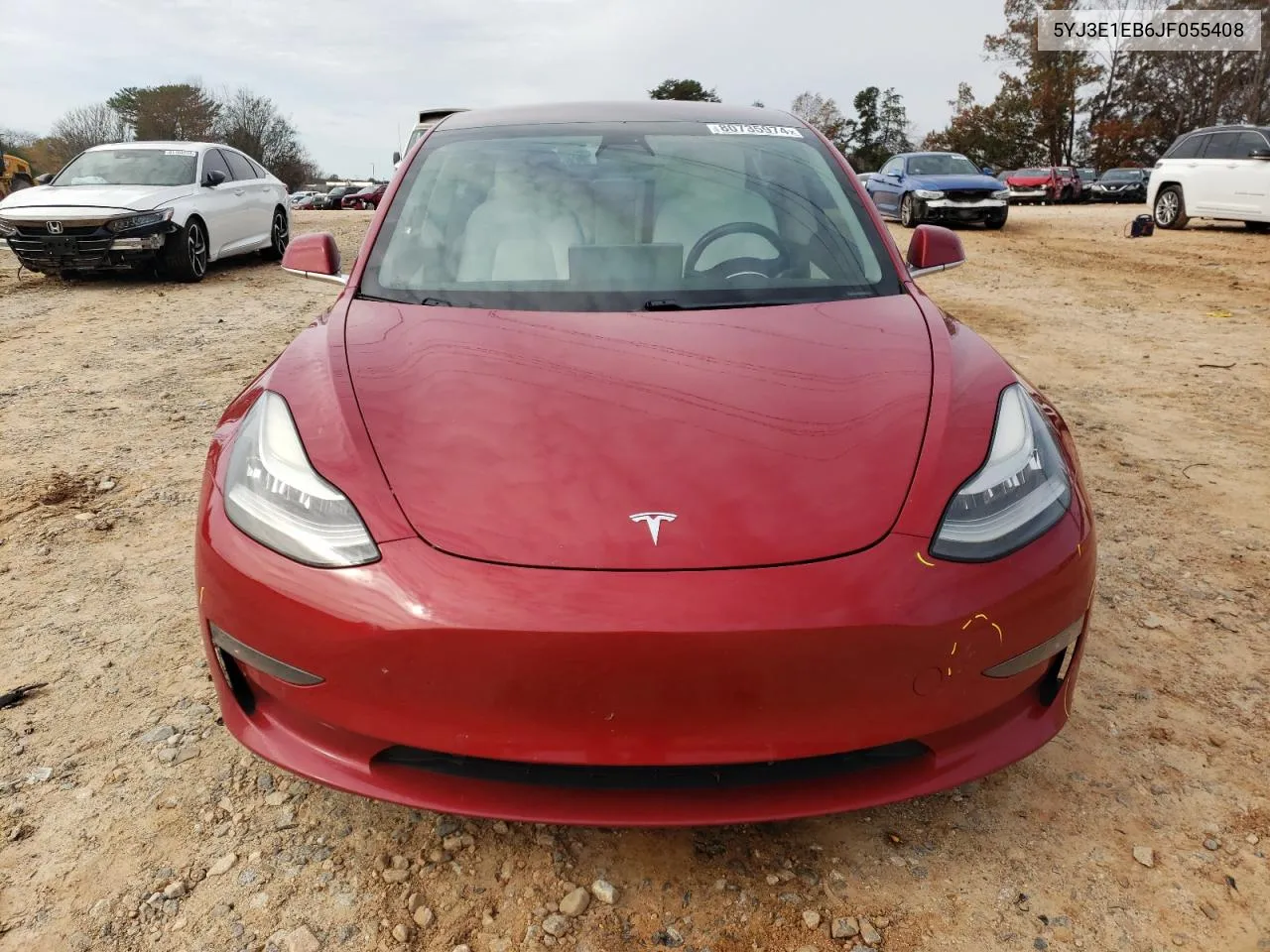 2018 Tesla Model 3 VIN: 5YJ3E1EB6JF055408 Lot: 80735974