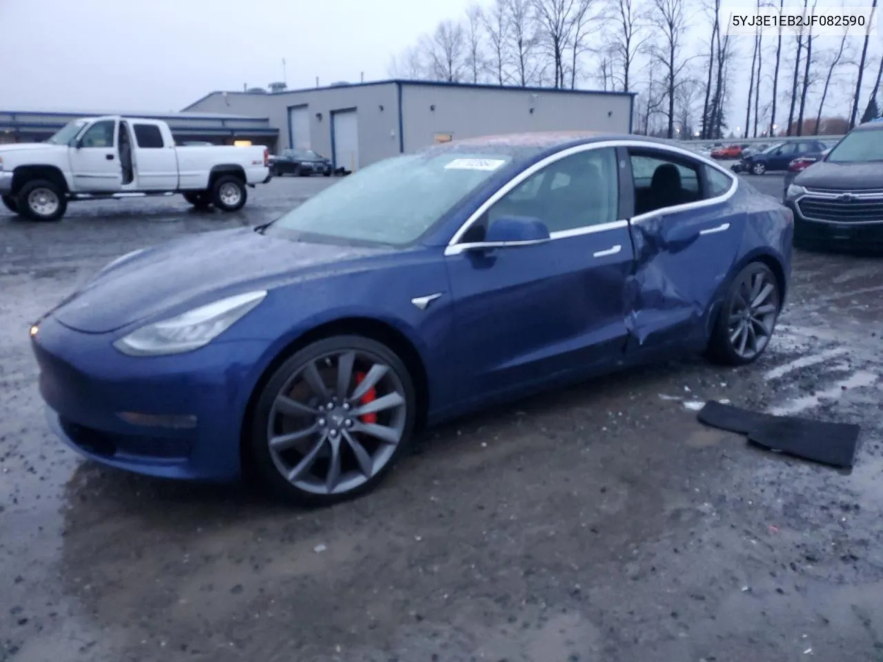 2018 Tesla Model 3 VIN: 5YJ3E1EB2JF082590 Lot: 81102864