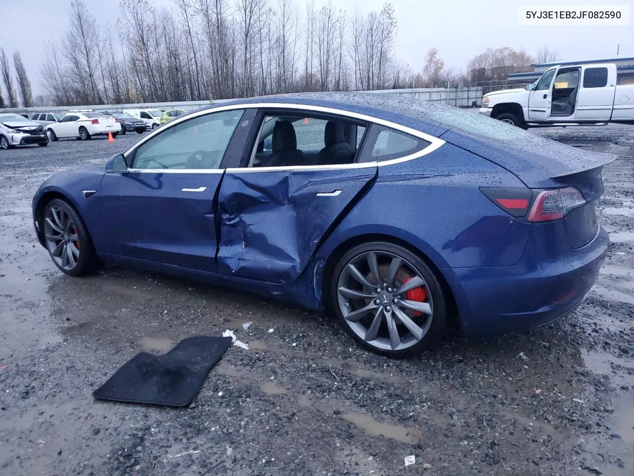 2018 Tesla Model 3 VIN: 5YJ3E1EB2JF082590 Lot: 81102864