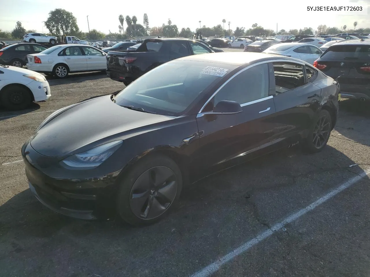 2018 Tesla Model 3 VIN: 5YJ3E1EA9JF172603 Lot: 81144214