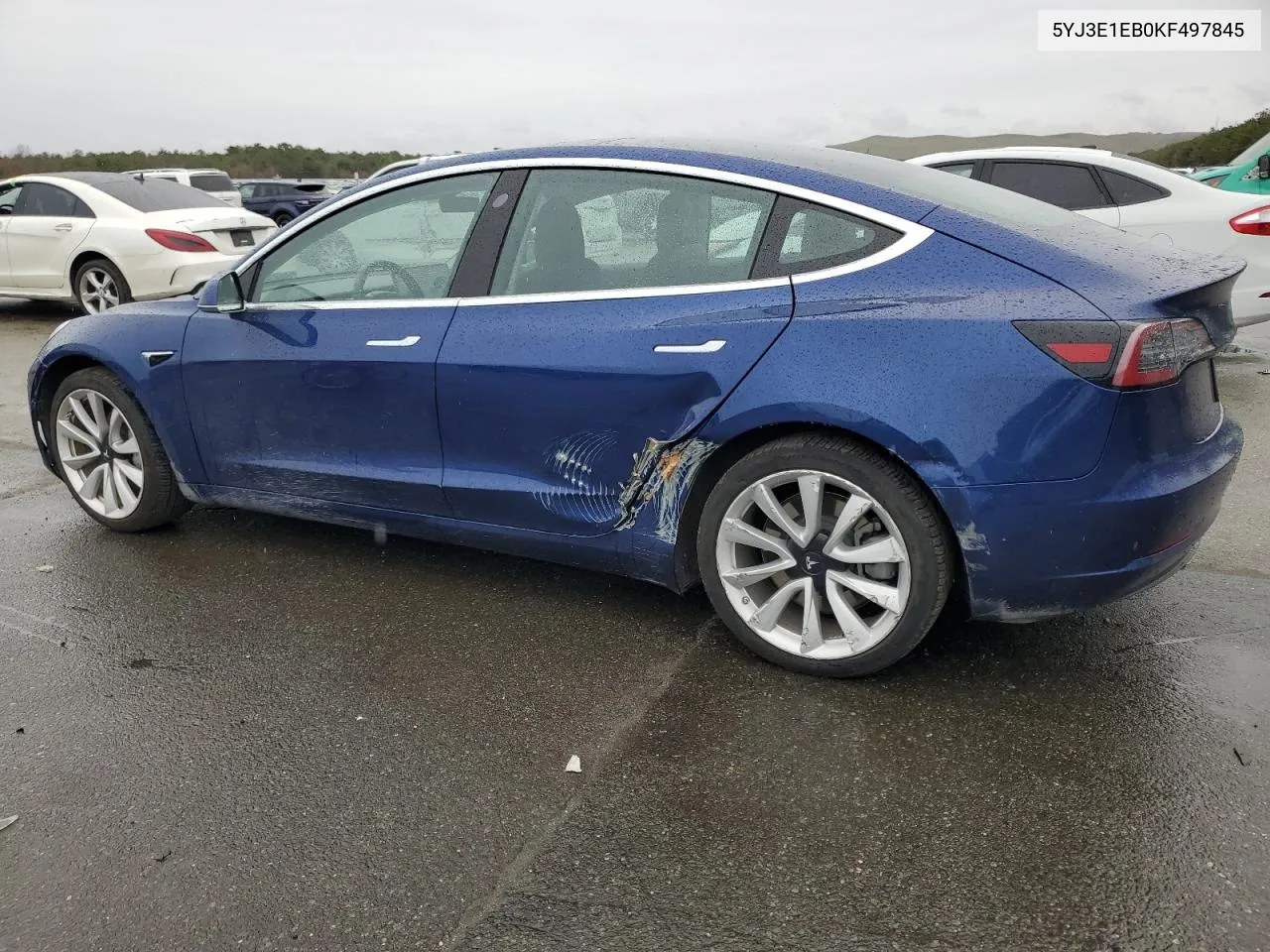 2019 Tesla Model 3 VIN: 5YJ3E1EB0KF497845 Lot: 48136334