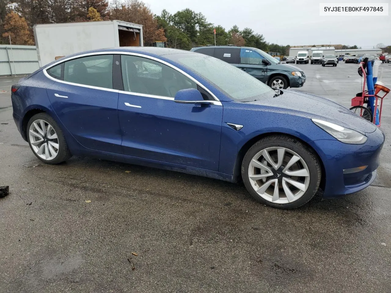 2019 Tesla Model 3 VIN: 5YJ3E1EB0KF497845 Lot: 48136334