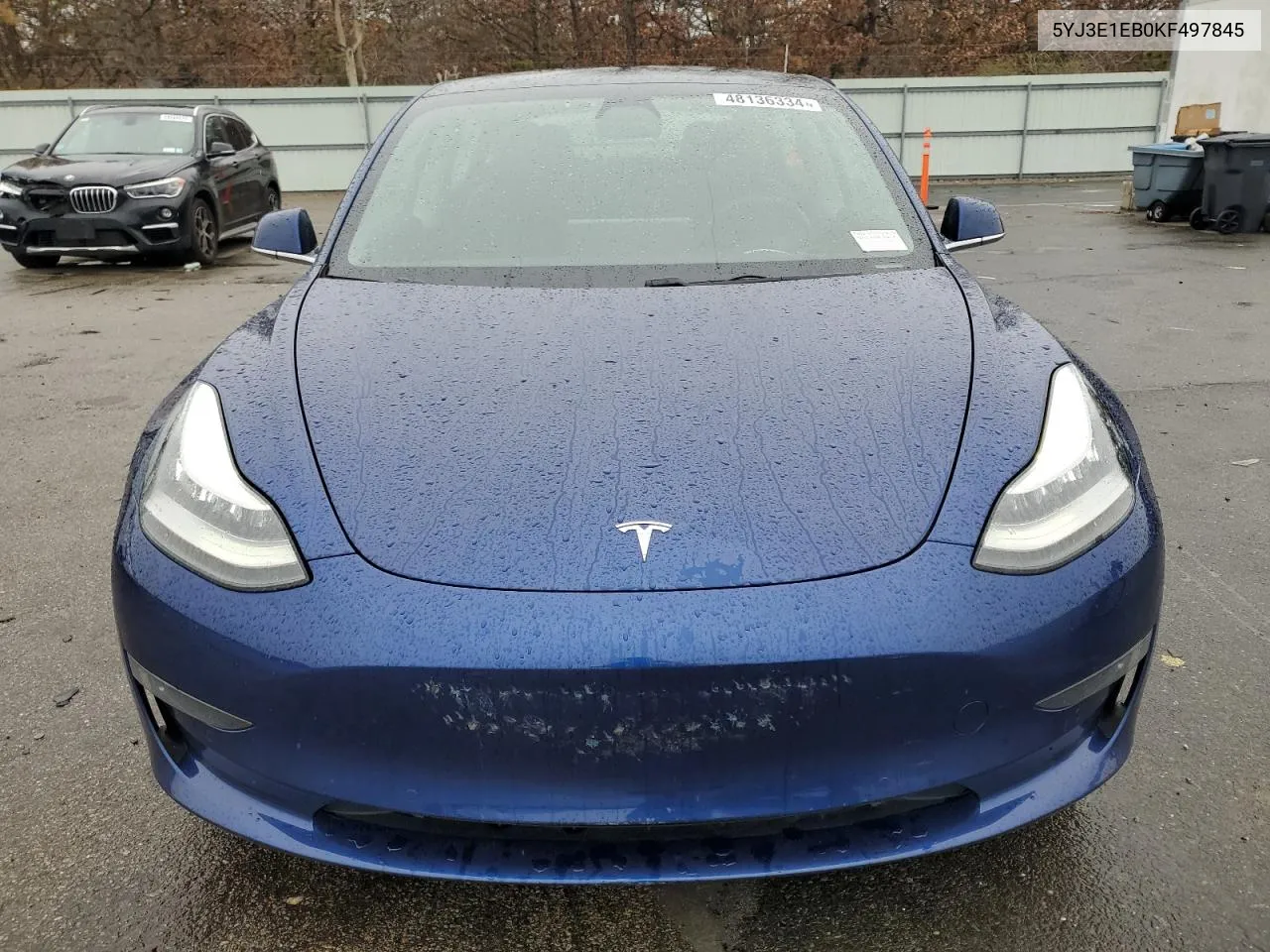 2019 Tesla Model 3 VIN: 5YJ3E1EB0KF497845 Lot: 48136334