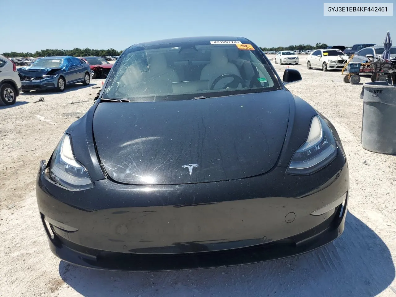 2019 Tesla Model 3 VIN: 5YJ3E1EB4KF442461 Lot: 49100774