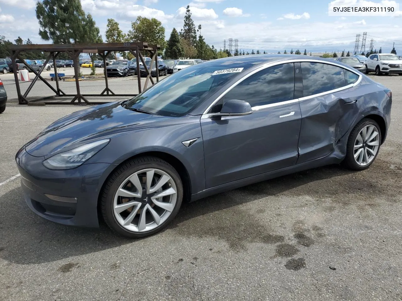 2019 Tesla Model 3 VIN: 5YJ3E1EA3KF311190 Lot: 50379284