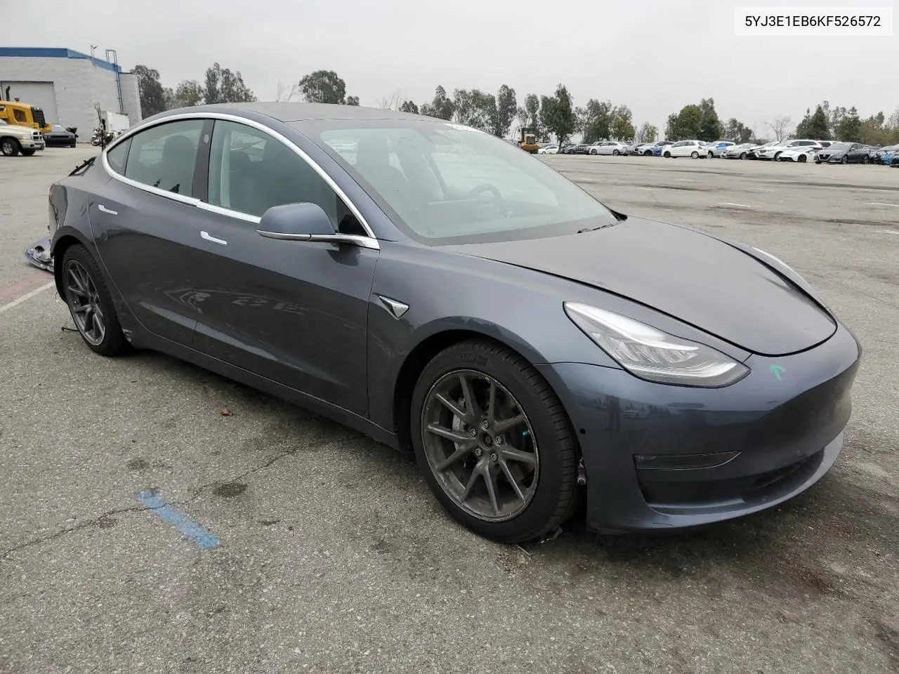 2019 Tesla Model 3 VIN: 5YJ3E1EB6KF526572 Lot: 53167704