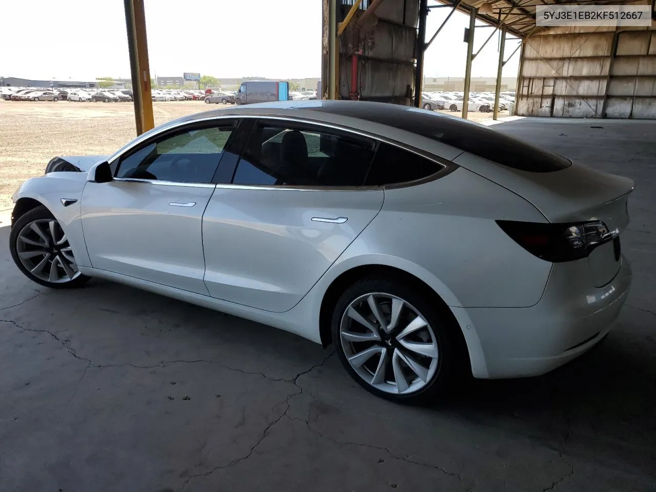 2019 Tesla Model 3 VIN: 5YJ3E1EB2KF512667 Lot: 53707944