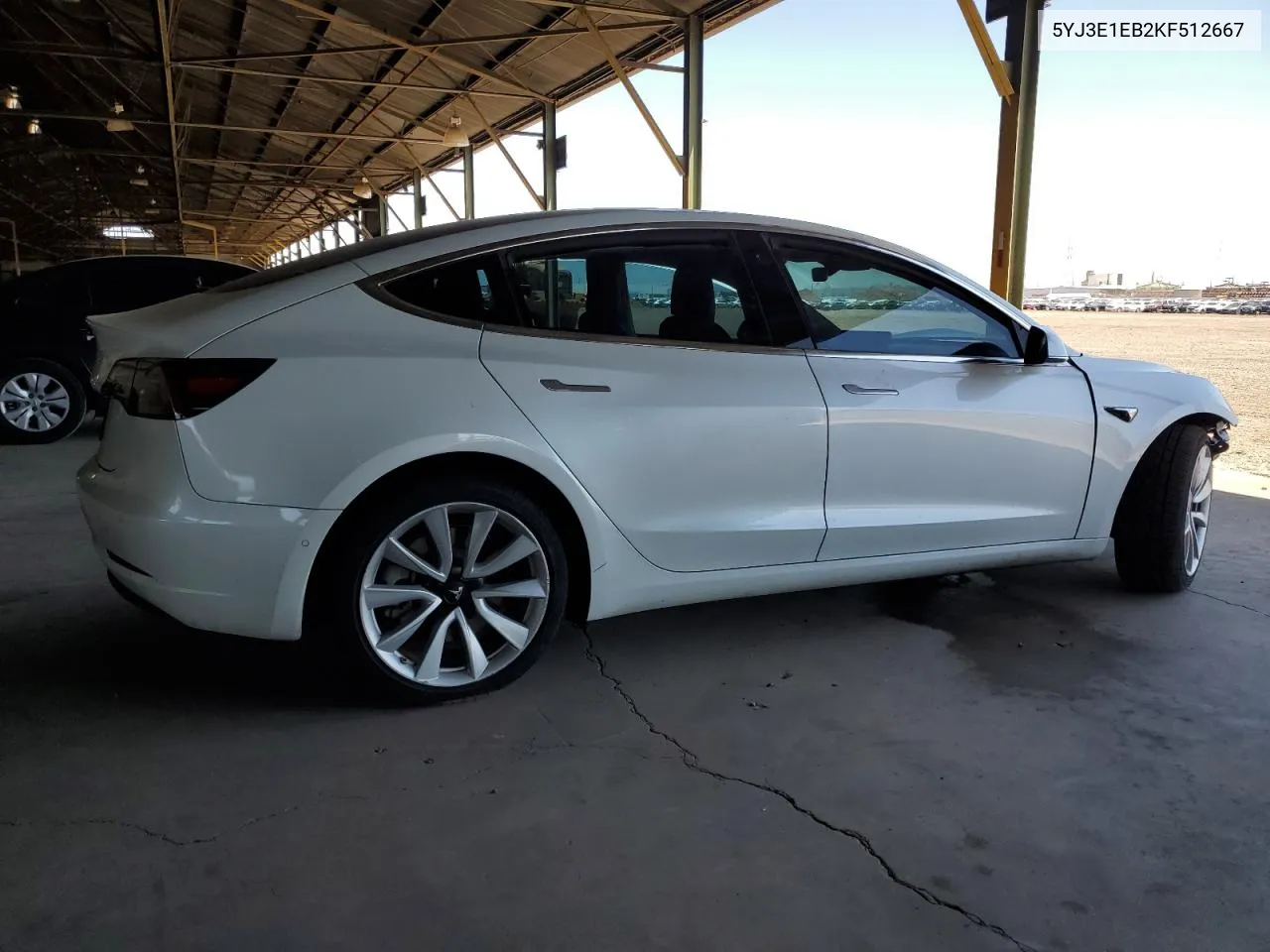 2019 Tesla Model 3 VIN: 5YJ3E1EB2KF512667 Lot: 53707944