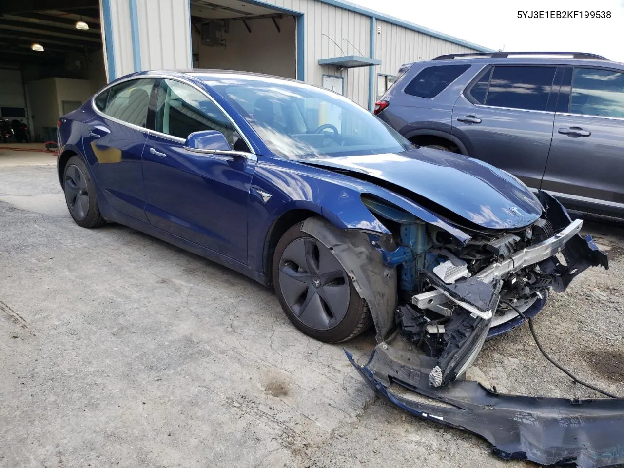 2019 Tesla Model 3 VIN: 5YJ3E1EB2KF199538 Lot: 57076374