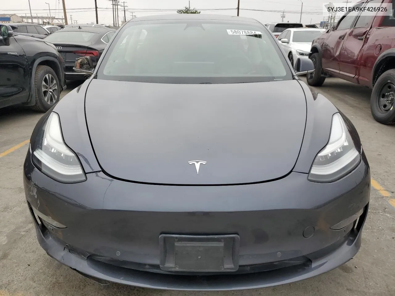 2019 Tesla Model 3 VIN: 5YJ3E1EA9KF426926 Lot: 58078884