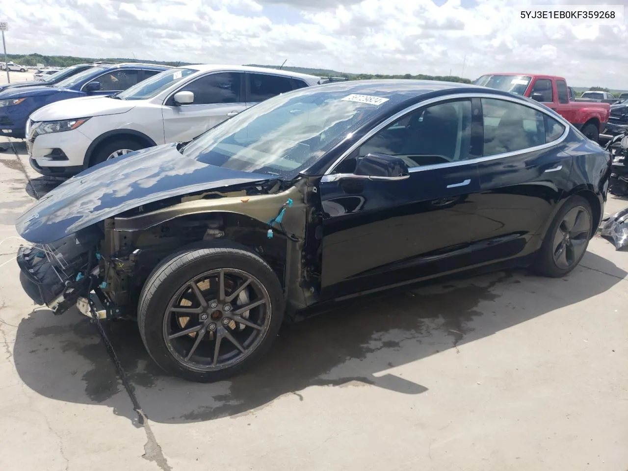 2019 Tesla Model 3 VIN: 5YJ3E1EB0KF359268 Lot: 59729824