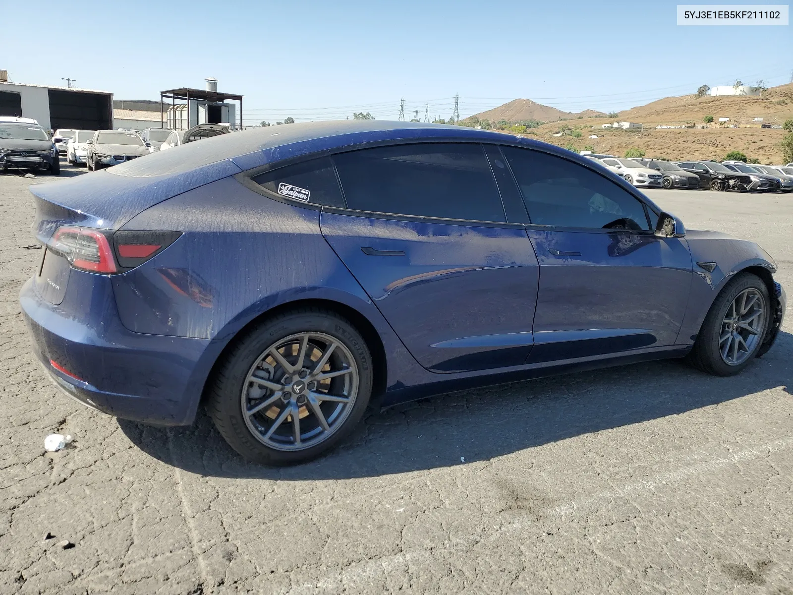 5YJ3E1EB5KF211102 2019 Tesla Model 3