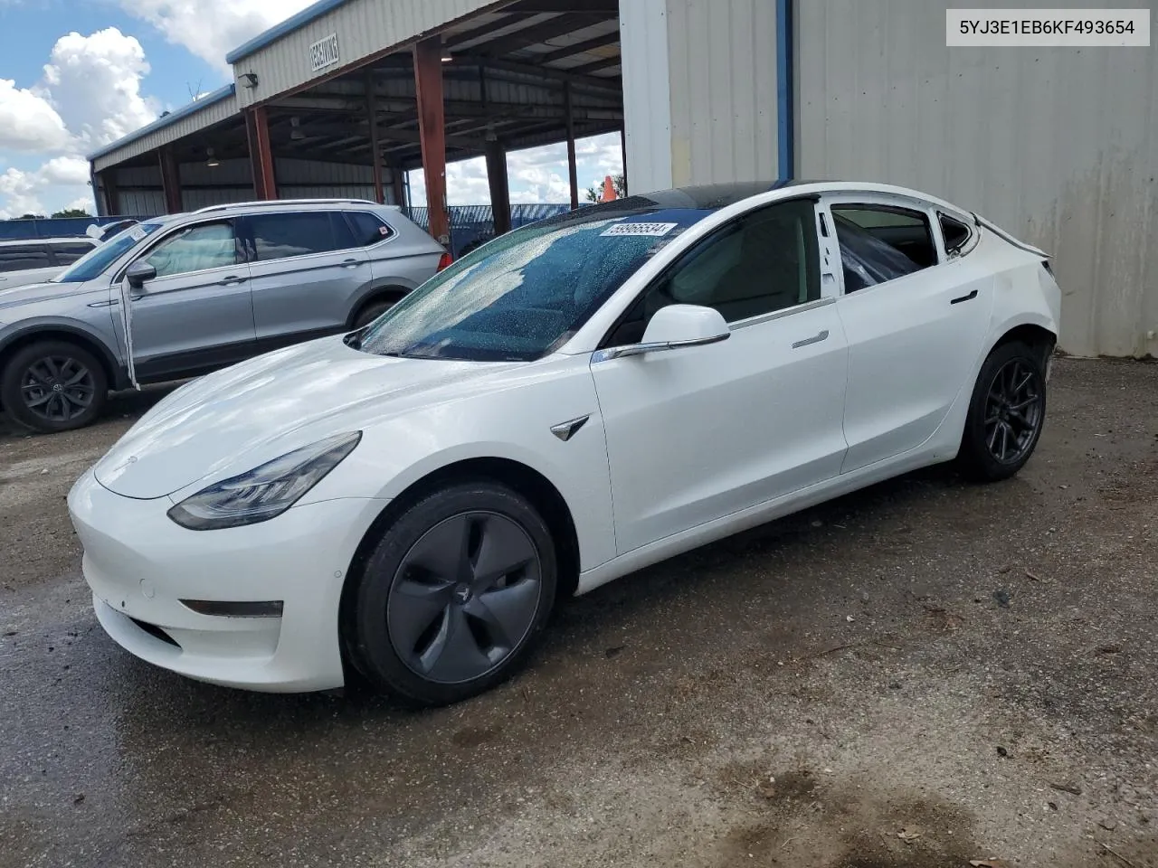 2019 Tesla Model 3 VIN: 5YJ3E1EB6KF493654 Lot: 59966534