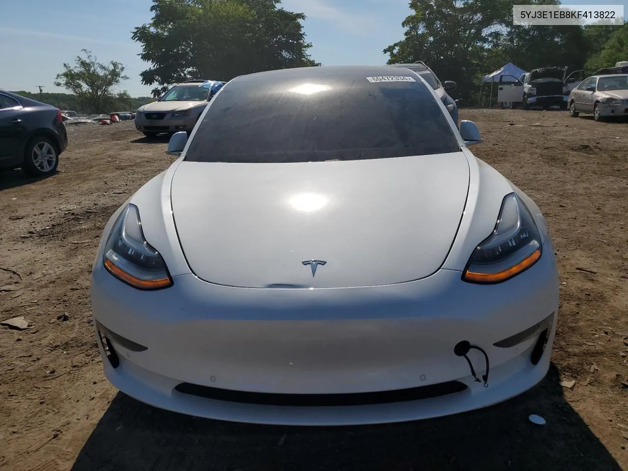 5YJ3E1EB8KF413822 2019 Tesla Model 3