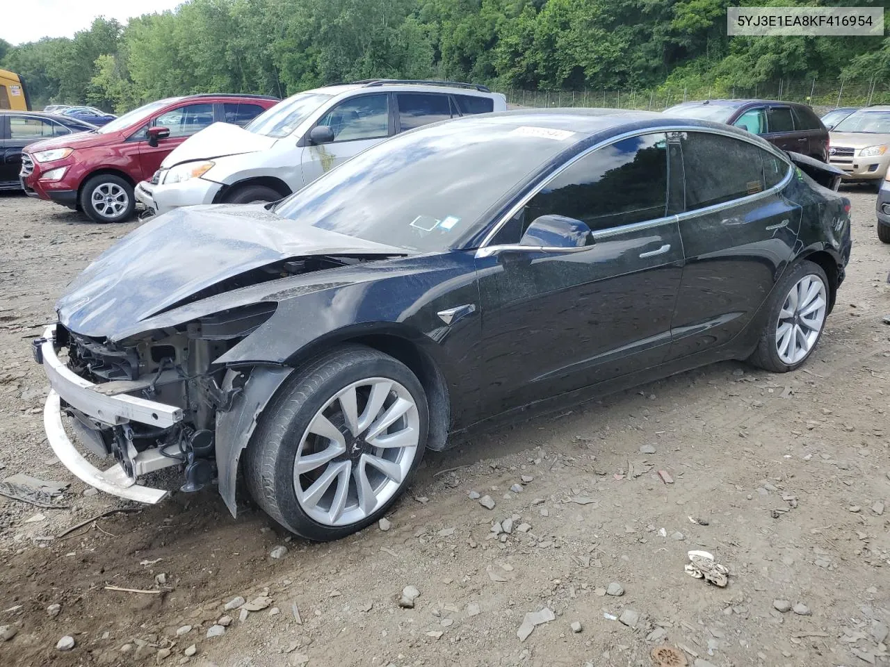 2019 Tesla Model 3 VIN: 5YJ3E1EA8KF416954 Lot: 62531844