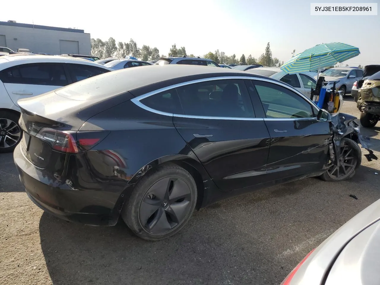 2019 Tesla Model 3 VIN: 5YJ3E1EB5KF208961 Lot: 63249754