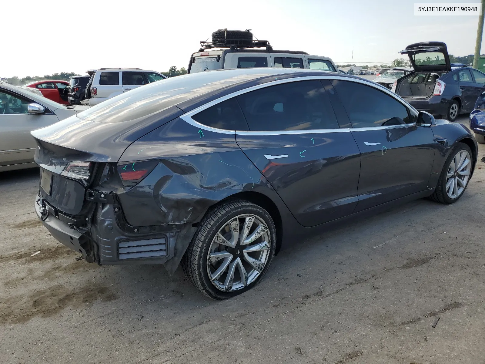 5YJ3E1EAXKF190948 2019 Tesla Model 3