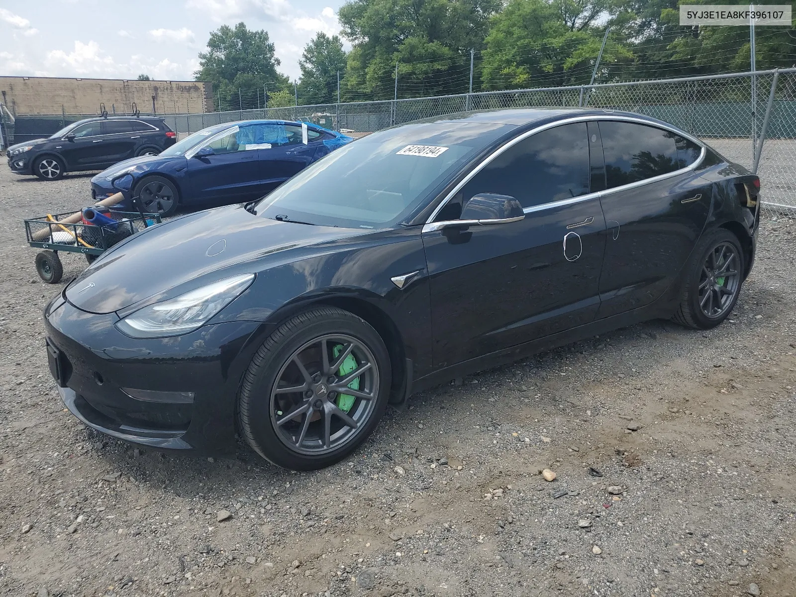 2019 Tesla Model 3 VIN: 5YJ3E1EA8KF396107 Lot: 64198194