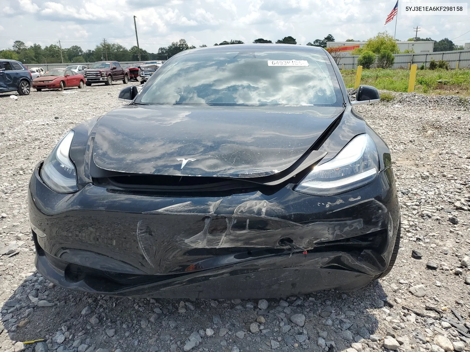 2019 Tesla Model 3 VIN: 5YJ3E1EA6KF298158 Lot: 64939104