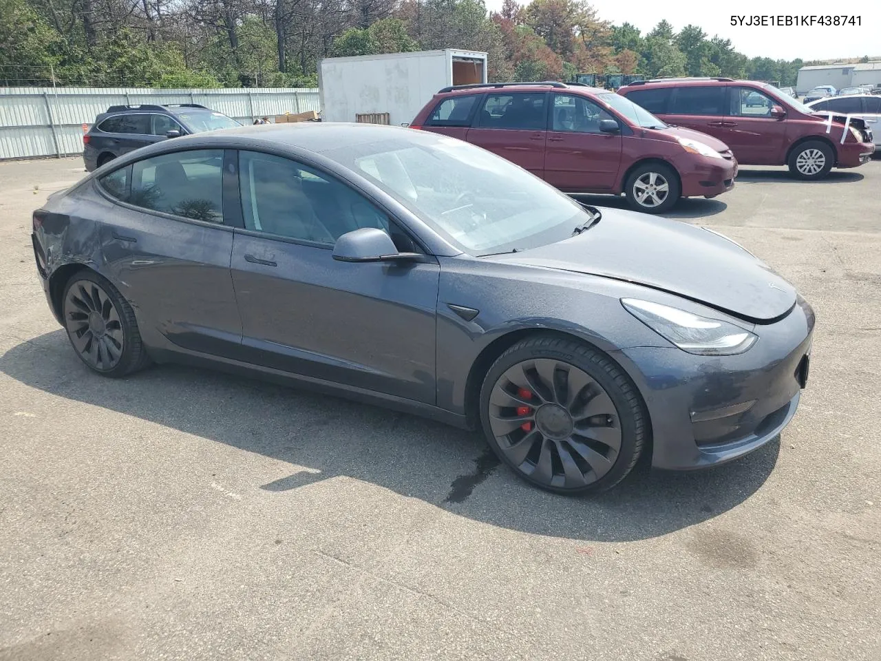 2019 Tesla Model 3 VIN: 5YJ3E1EB1KF438741 Lot: 64981984