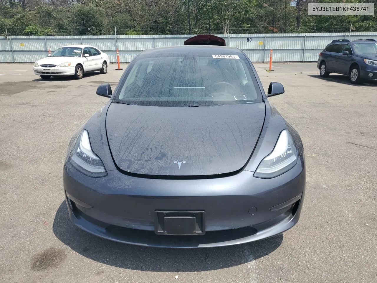 2019 Tesla Model 3 VIN: 5YJ3E1EB1KF438741 Lot: 64981984