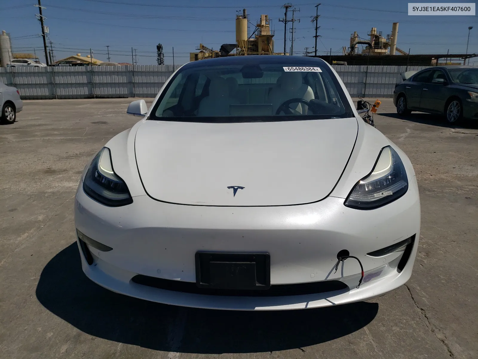 2019 Tesla Model 3 VIN: 5YJ3E1EA5KF407600 Lot: 65486384