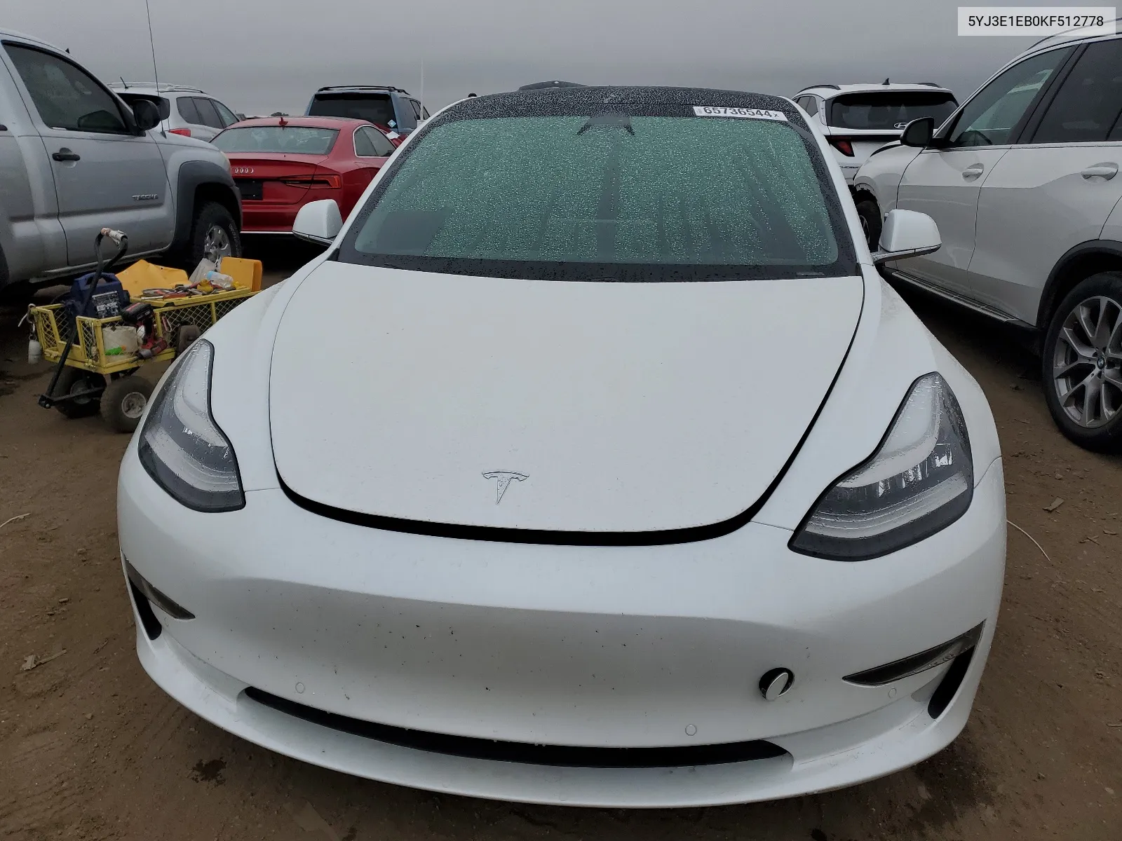 2019 Tesla Model 3 VIN: 5YJ3E1EB0KF512778 Lot: 65736544