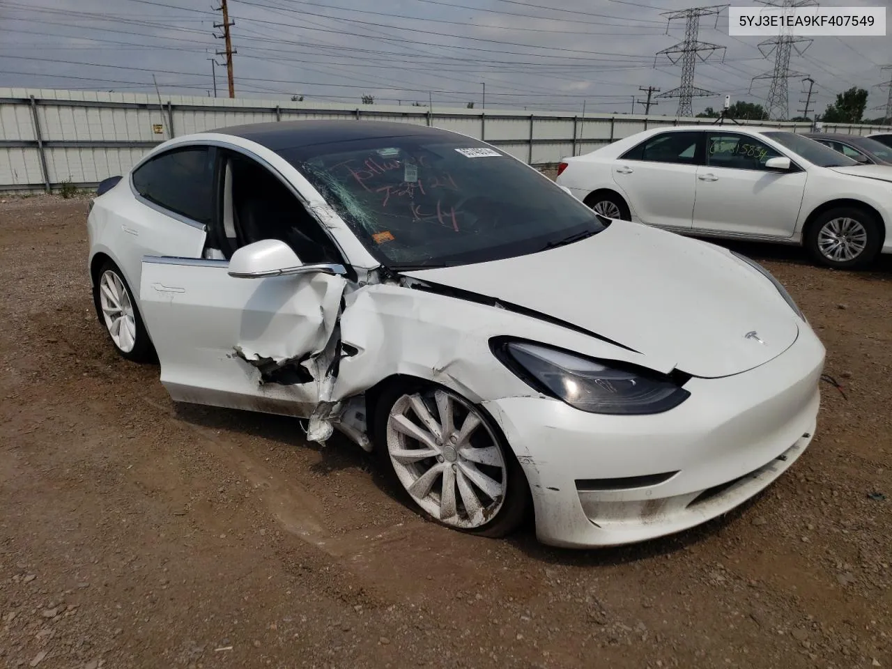 5YJ3E1EA9KF407549 2019 Tesla Model 3