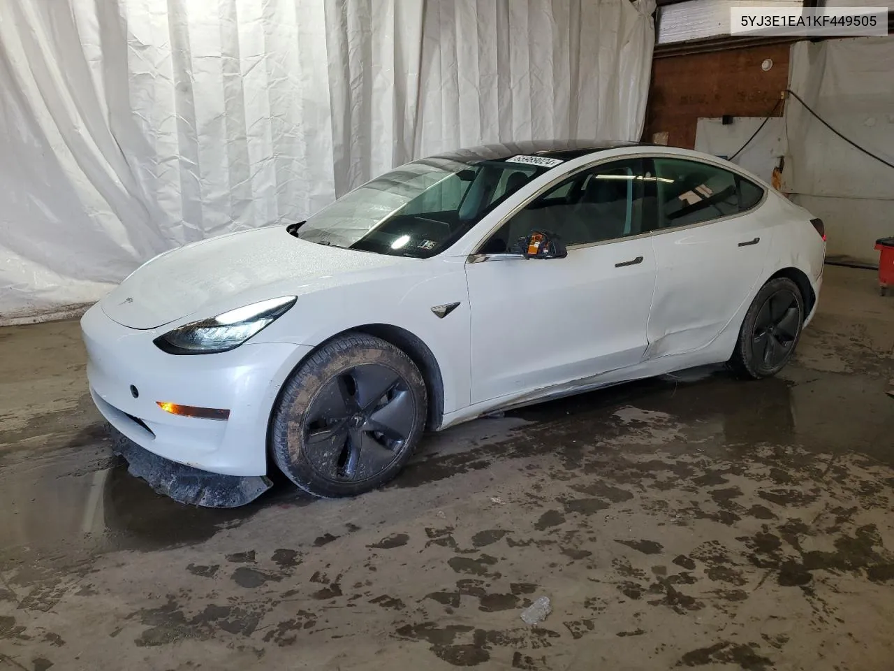 5YJ3E1EA1KF449505 2019 Tesla Model 3