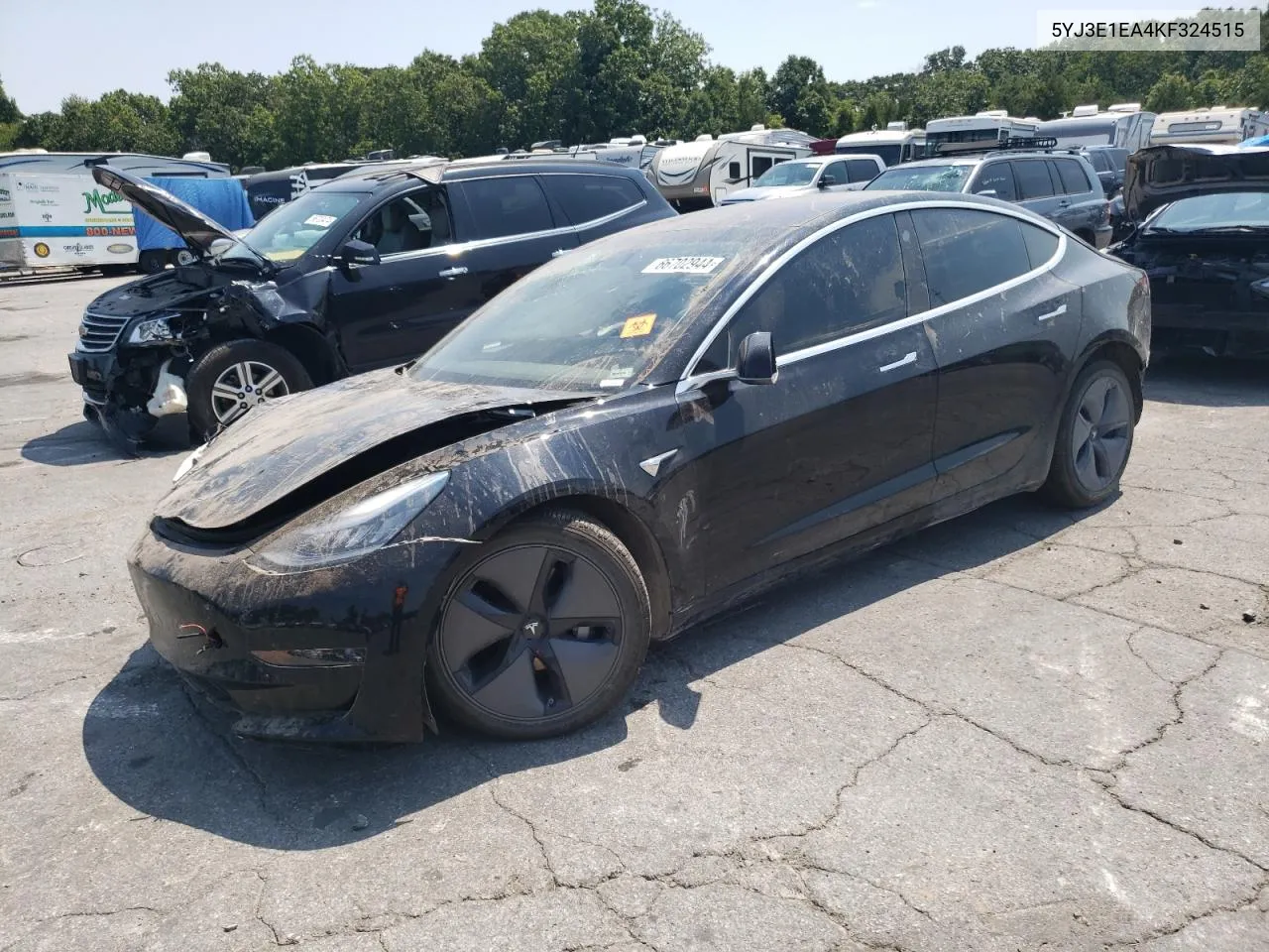 2019 Tesla Model 3 VIN: 5YJ3E1EA4KF324515 Lot: 66702944