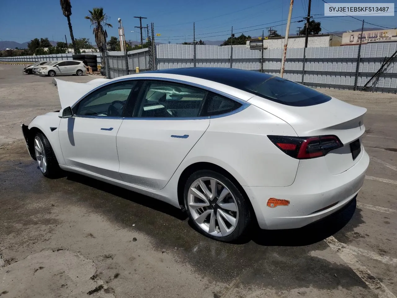 2019 Tesla Model 3 VIN: 5YJ3E1EB5KF513487 Lot: 67147764