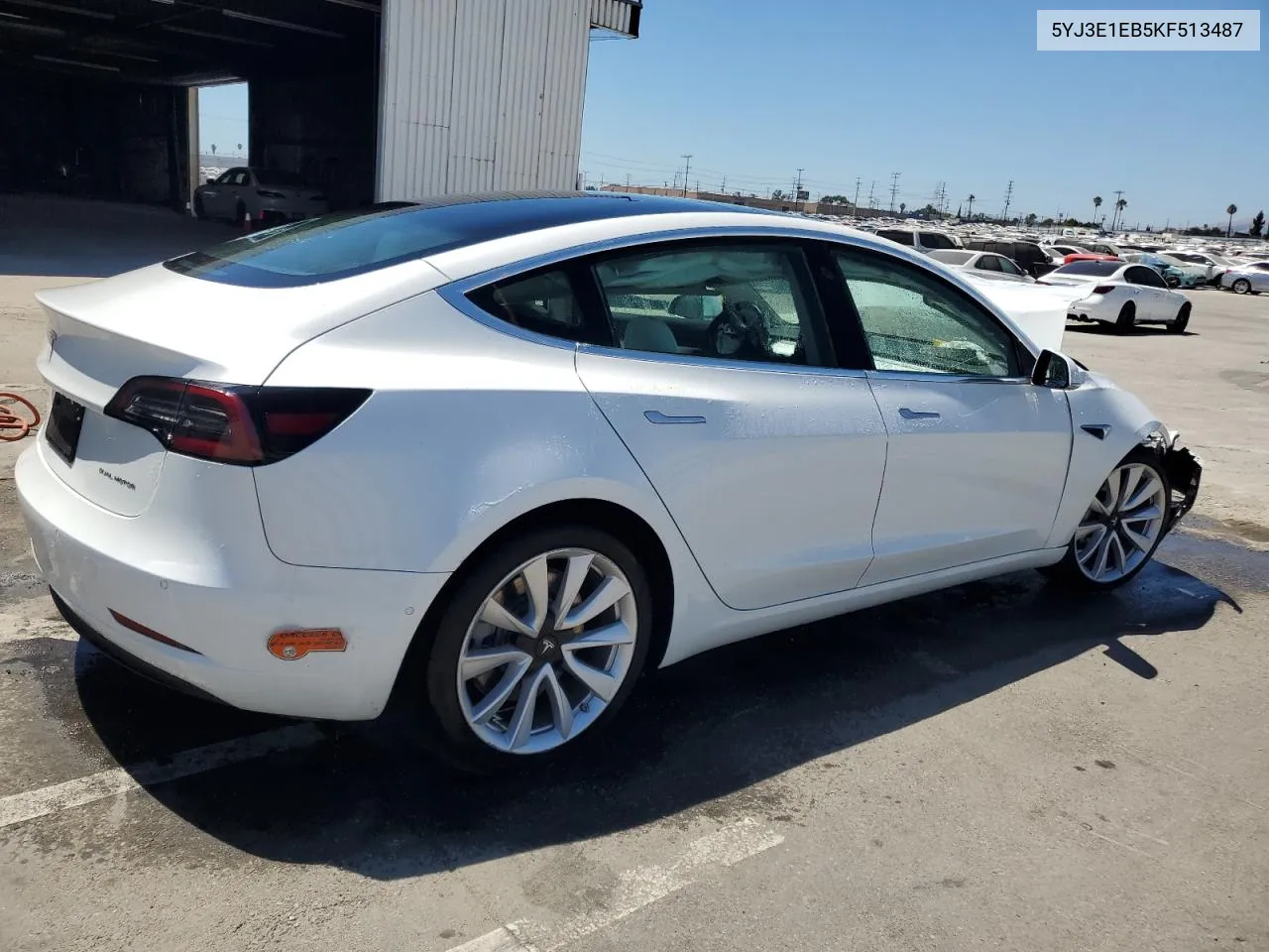 2019 Tesla Model 3 VIN: 5YJ3E1EB5KF513487 Lot: 67147764