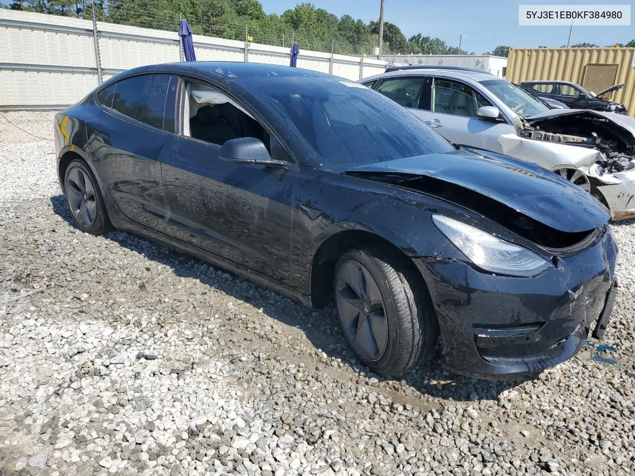 2019 Tesla Model 3 VIN: 5YJ3E1EB0KF384980 Lot: 67320994