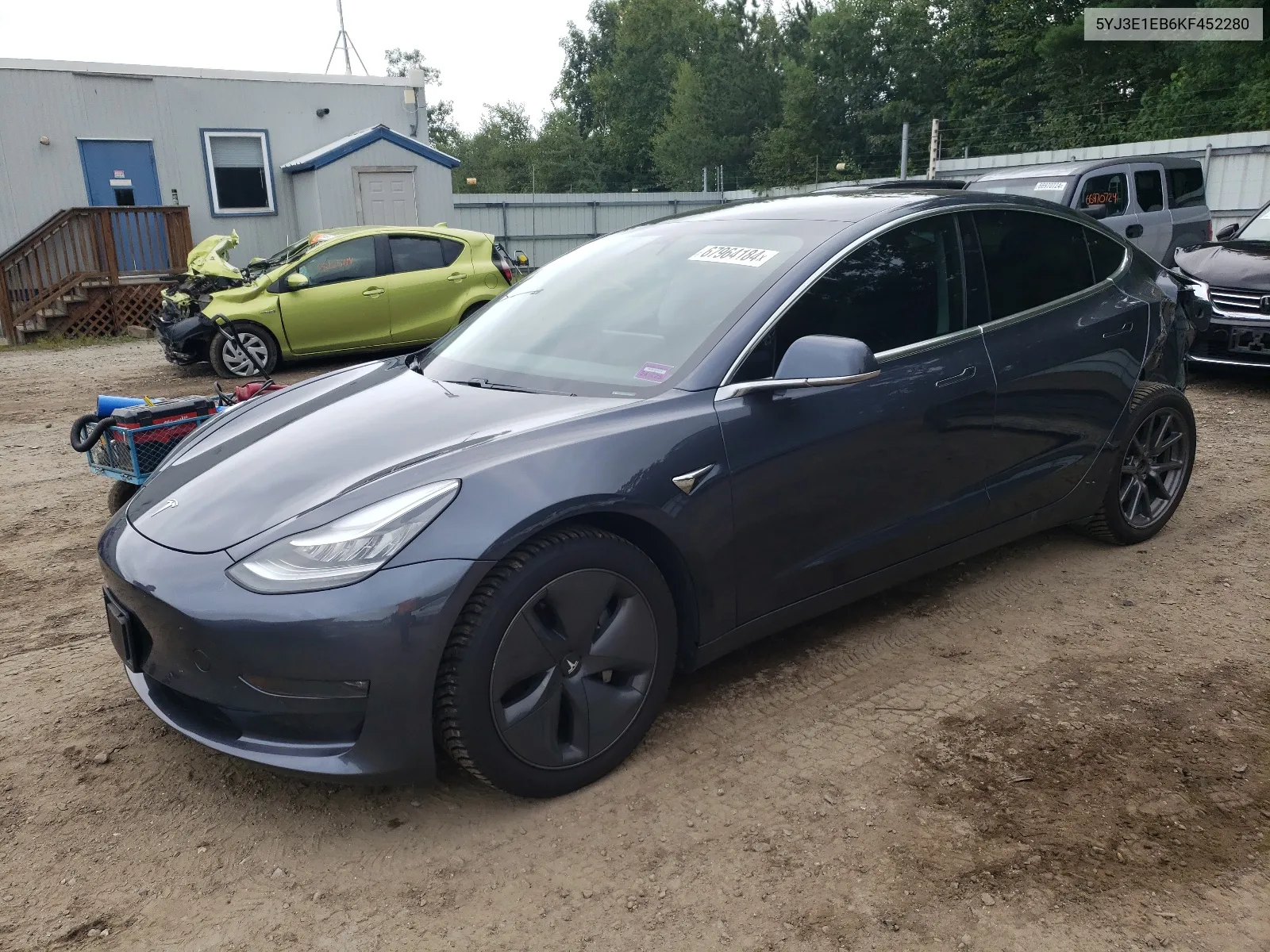 2019 Tesla Model 3 VIN: 5YJ3E1EB6KF452280 Lot: 67964184