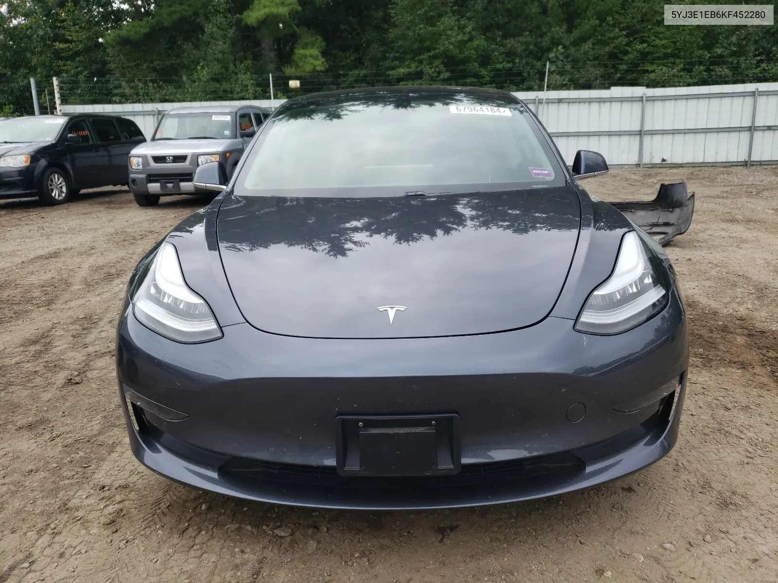 2019 Tesla Model 3 VIN: 5YJ3E1EB6KF452280 Lot: 67964184