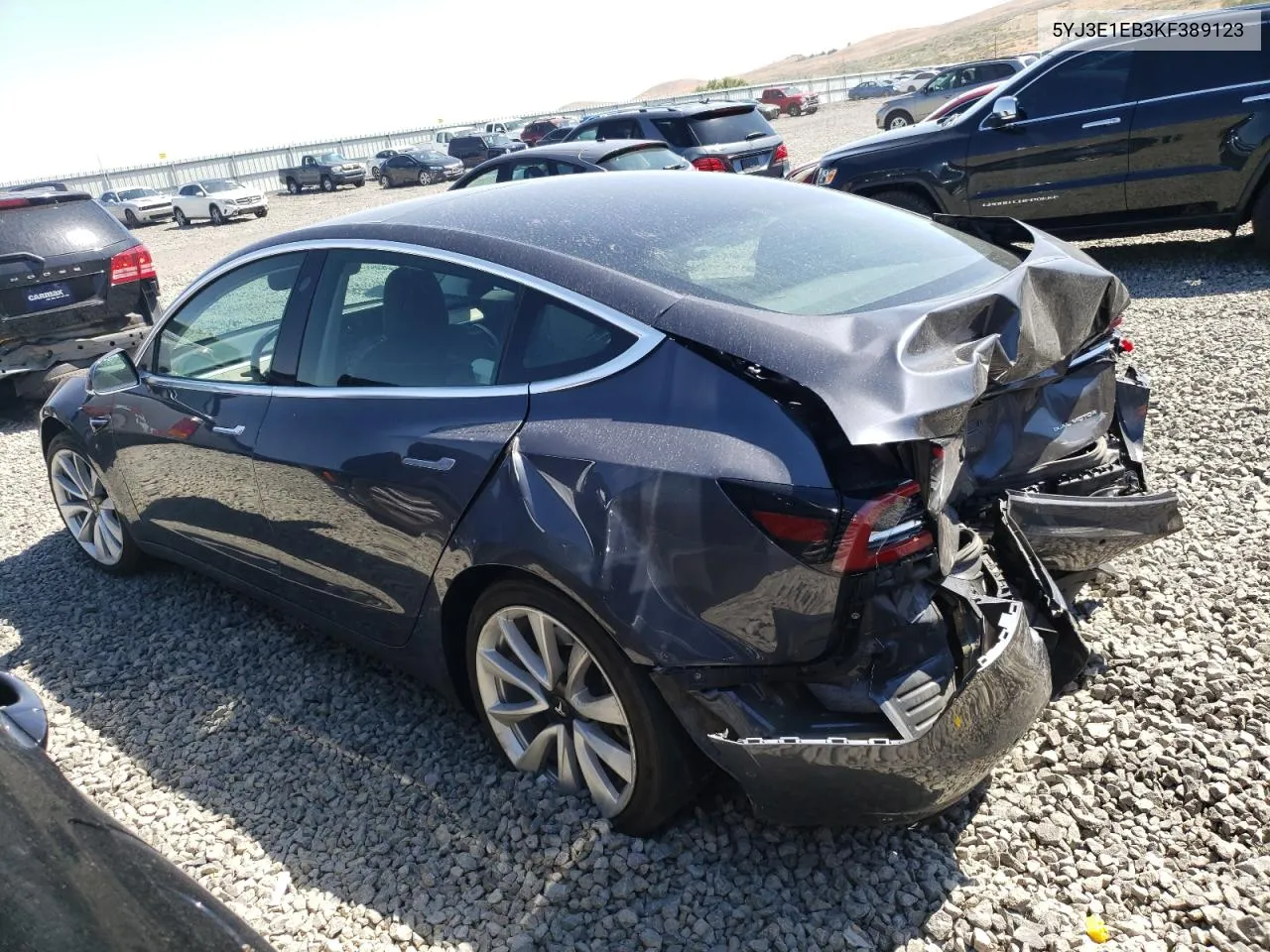 2019 Tesla Model 3 VIN: 5YJ3E1EB3KF389123 Lot: 68131634