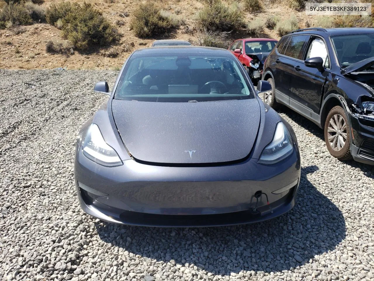 2019 Tesla Model 3 VIN: 5YJ3E1EB3KF389123 Lot: 68131634