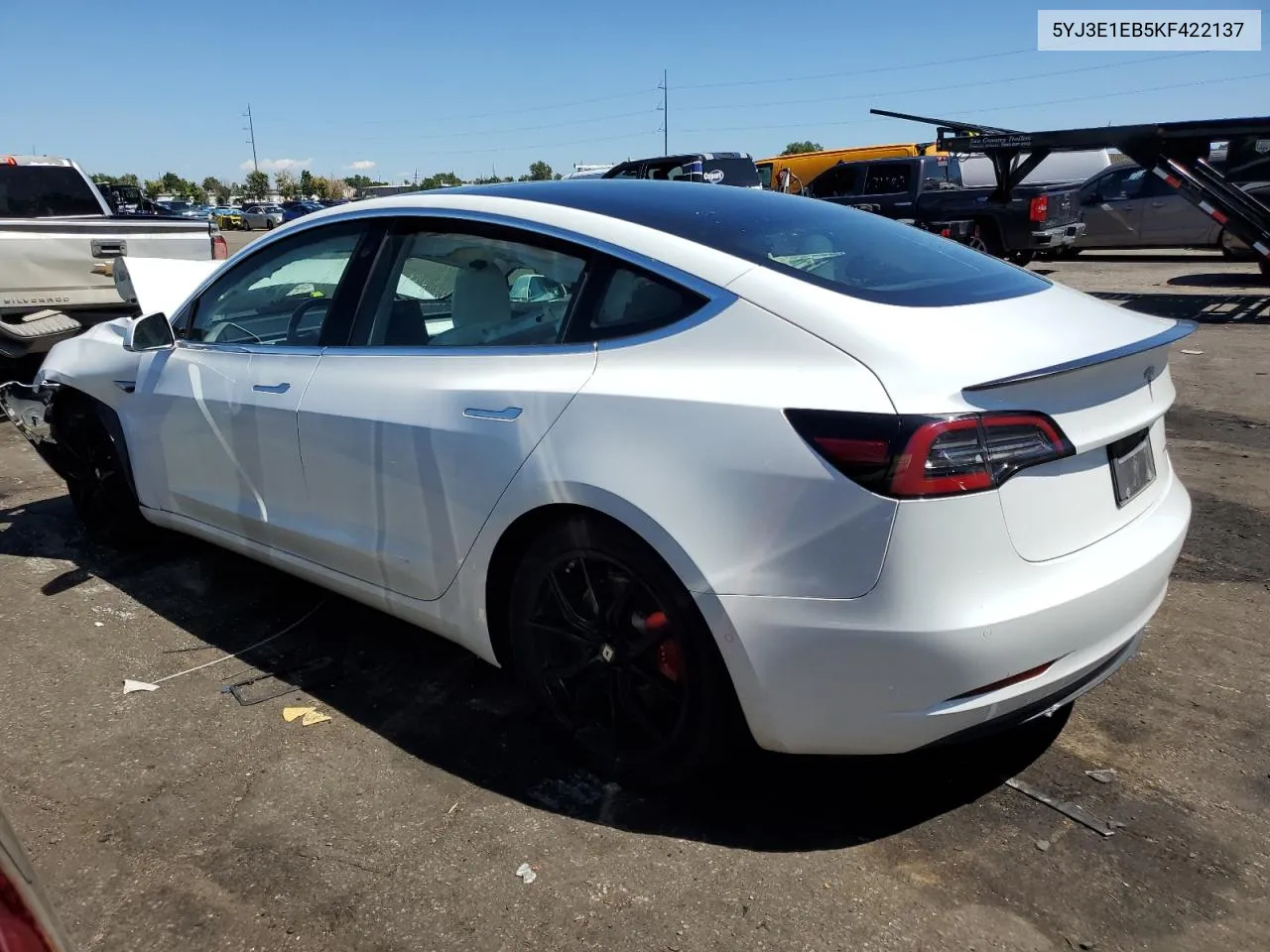 2019 Tesla Model 3 VIN: 5YJ3E1EB5KF422137 Lot: 68144094