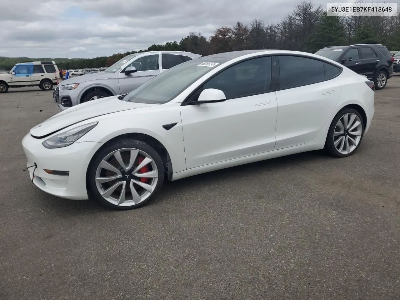 2019 Tesla Model 3 VIN: 5YJ3E1EB7KF413648 Lot: 68385754